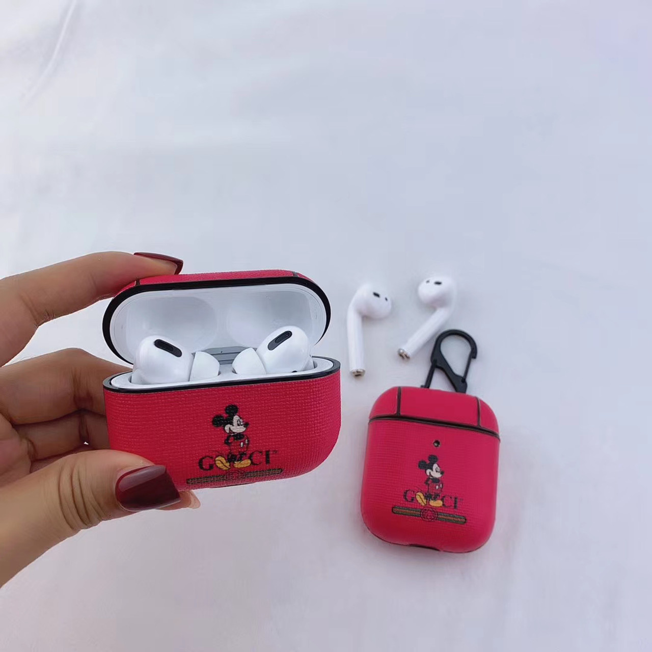 Pink Gucci x Mickey Apple Watch Band - Dopephonecases