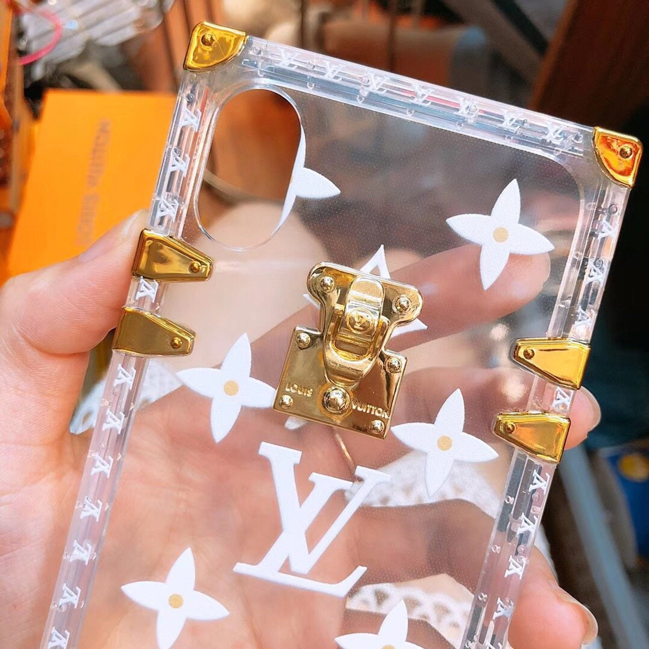 Clear (Soft Case) LV Trunk Eye Phonecase