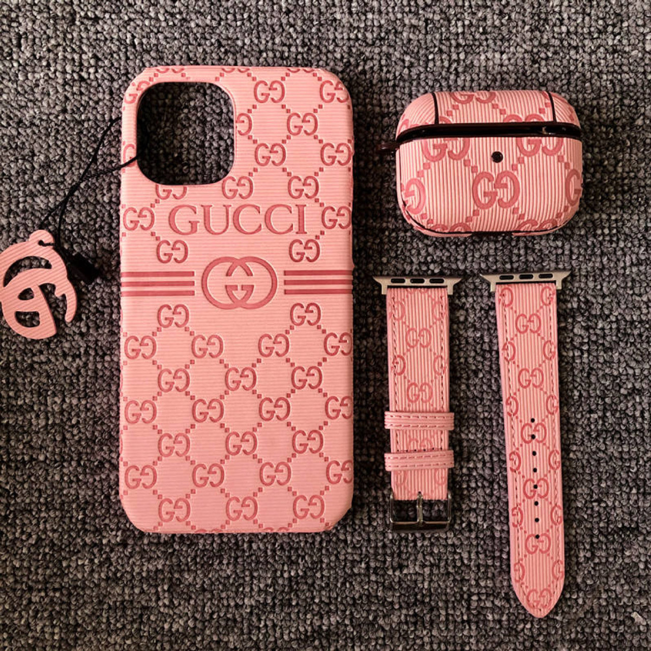 Gucci Pink Vintage Logo Iphone 7 Case In Pink Multi