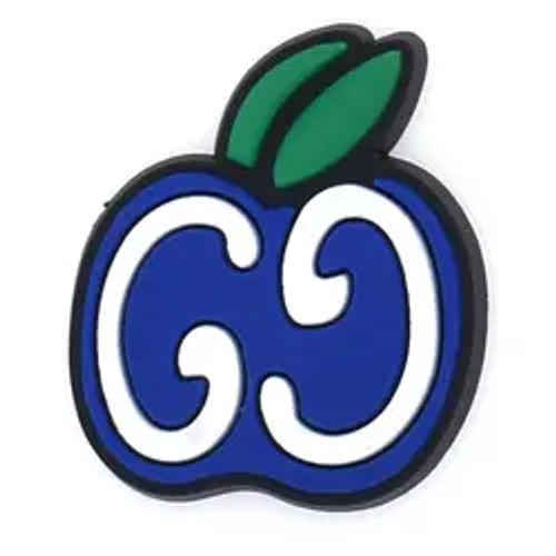 Blue GG Cherry Croc Charm