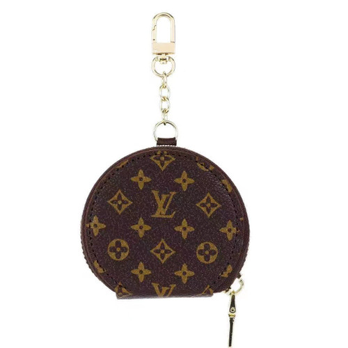 Brown mini LV pouch keychain Airpod Case