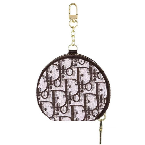 Brown Dior pouch keychain Airpod Case