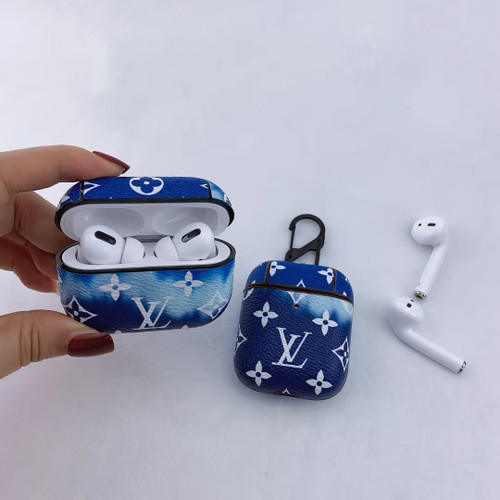 LV Blue Tie Dye Airpod Case LV Blue Tie Dye Airpod Case