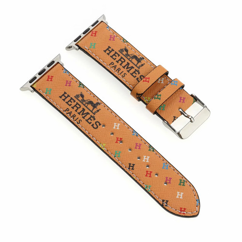 Hermes Tan Rainbow Apple Watch Band