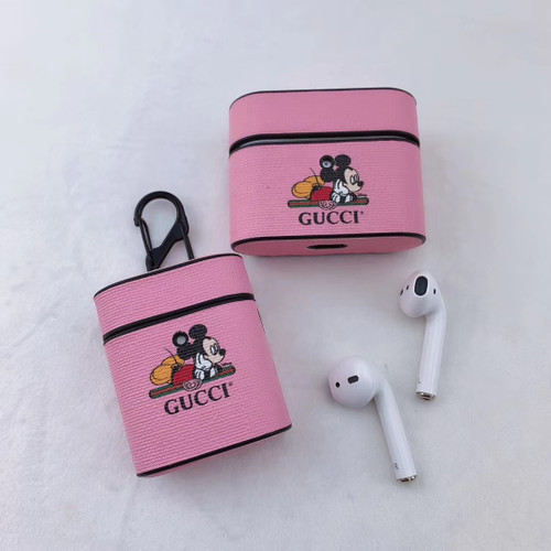 Pink Gucci x Mickey Bucket Airpod Case