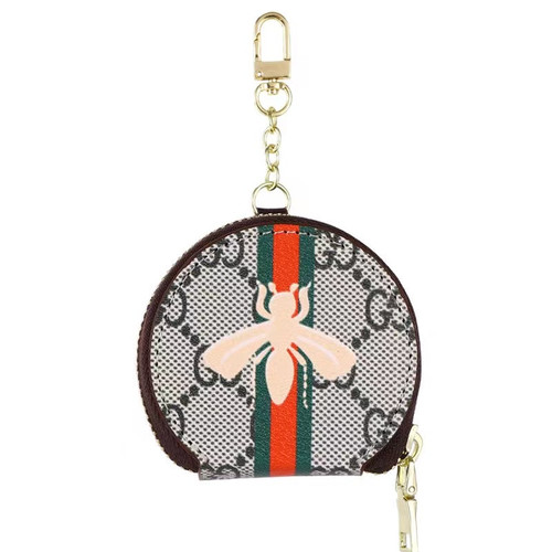 Gucci stripe bee pouch keychain Airpod Case