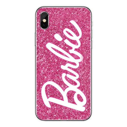 Pink Glitter Barbie Hard case