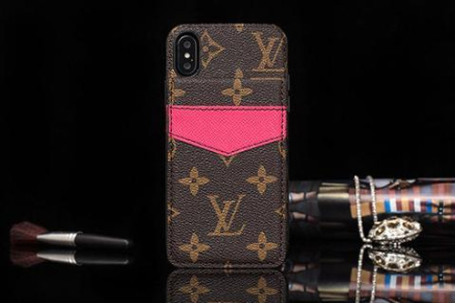 LV Brown Slim Wallet Pink Luxury Case