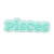 Pisces Word Zodiac Croc Charm