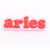 Aries Word Zodiac Croc Charm