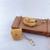 LV Etched Yellow Keychain Purse Airpod Case