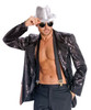 Men's Jazz Disco Black Sequin Jacket Pimp Costume Accessory Hip Hop Dancer Star