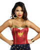 Dreamgirl Justice Top Superhero Red N' Gold Eagle Womens Sexy Costume Accessory