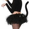 Sexy Black Cat Skirt Crinoline Tutu with Tail Animal Women Costume Accessory