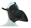 Black Steampunk Mask PU Leather Silver Rivets Strap Dr. Peste Plague Curvy Beak