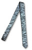 Black & White Zebra Animal Print Slim 60" Neck Tie Costume 80s Retro Pop Rock