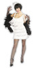 1920s White Flapper Costume Womens Fancy Dress Fringe 20s Roaring Twenties Large