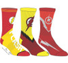 Justice League The Flash Athletic Crew Socks Lightening Bolt Adult Men 3 Pairs