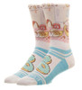 Bananya Sublimated Crew Socks Adult Cat Who Lives In A Banana Mens Anime 10-13