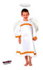 Deluxe White Angel Child Kids Gown Halo & Wings Costume Christmas Manger Size 7