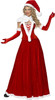 Smiffys Luxury Miss Santa Adult Women's Complete Costume Red Velvet SM-LG