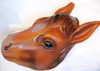 Horse Plastic Half Mask Animal Halloween Brown Costume Accessory Pvc Adult Child