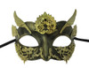 Women's Steampunk Half Adult Mask Venetian Greek Roman Costume Accessory BK/GD