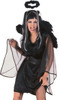 Forum Novelties Black Dark Angel Halo Feather Marabou Costume Accessory Women