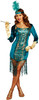 Dreamgirl High Society Teal Sequin Dress Gatsby Flapper Women's Costume SM-XL