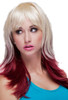 High Quality Blush Hannah Vanilla Maroon Blonde Two-Tone Anime Fantasy Style Wig