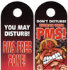 Ozze Don't Disturb Woman With PMS & PMS Free Door Hanger Joke Novelty Gag Gift