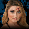 Tinsley Transfers 3D Bloody Bullet Hole Gun Shot FX Prosthetics Halloween Makeup