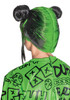 Billie Eilish Green Adult Wig Womens Double Bun Halloween Costume Accessory