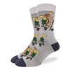 Good Luck Sock Hiking Moose Crew Socks Adult Shoe Size 7-12