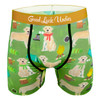 Good Luck Undies Labrador Dog Mens Boxer Brief Underwear No Chafe Anti Roll LG