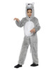 Cute Grey Mouse Hooded One Piece Child Costume Kids MEDIUM 7-9