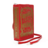Book of Love Spells Red Clutch Bag Purse Wristlet Vintage Look Vinyl