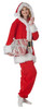 California Costumes Christmas Santa Hooded Fleece One Piece Jumpsuit Adult SMALL