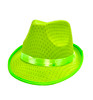 Neon Green Glittery Fedora Hat Party Parade Costume Accessory