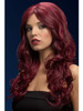 The Fever Wig Collection Nicole Red Cherry Wave Side Part Wig Heat Styleable