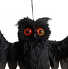 Animated Black Sonic Owl Light Up 28" Halloween Decoration Prop