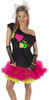 I Love The 80s Off The Shoulder Shirt Adult Women's Costume Accessory Top MEDIUM