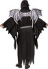 Winged Reaper Hooded Robe Mask Wings Halloween Costume Adult Men's One Size