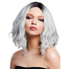 Fever Collection Cara Wavy Long Bob Centre Parting Ice Silver Wig Heat Styleable