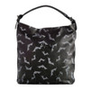 Sourpuss Luna Bats Hobo Purse Large Tote Bag Black & Grey Design