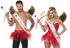 Valentine's Day Sexy Cupid Costume Kit Men's or Women's Wings Tutu Sash OS New