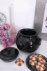 Killstar Black Cauldron Ceramic Cookie Jar Halloween Goth Kitchen Decor