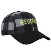 Beetlejuice Embroidered Logo Poly-Twill Plaid Checkered Snapback Hat