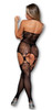 Be Wicked Total Seduction Floral Embroidered Bodystocking Women's Lingerie OS