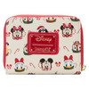 Loungefly Disney Hot Cocoa Mugs AOP Christmas Characters Zip Around Wallet